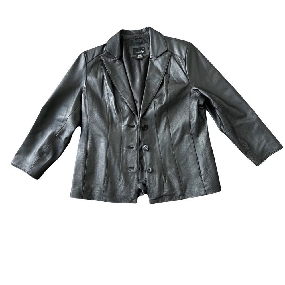 East 5th Genuine Leather Jacket Black Large